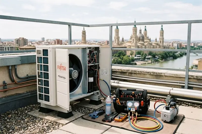 Mantenimiento de aire acondicionado Fujitsu en Zaragoza