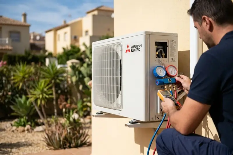 Reparación de aire acondicionado Mitsubishi en Zaragoza