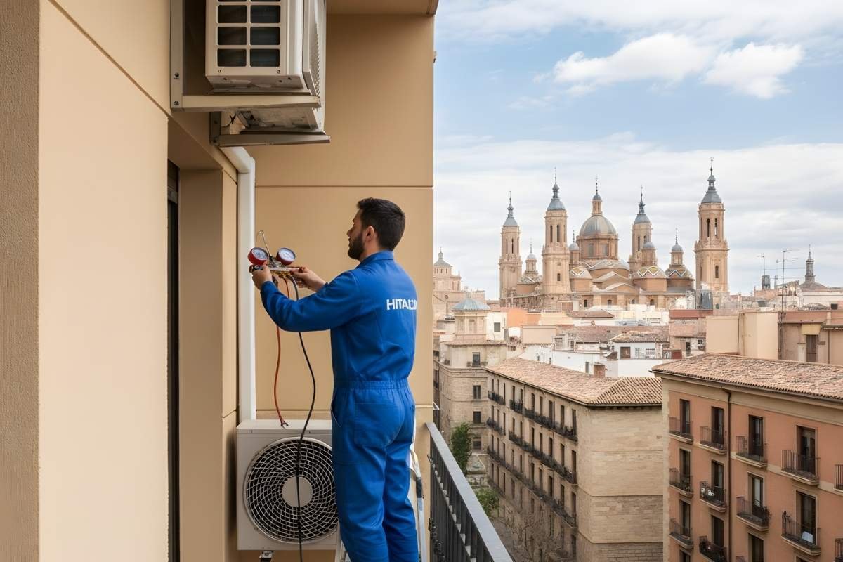 reparación de aire acondicionado Hitachi en Zaragoza